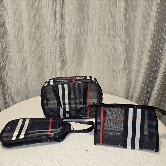 makeup bag 3Pcs,Professional Cosmetic Make up Bags Travel Case Organizer,Accesso - Picture 7 of 8